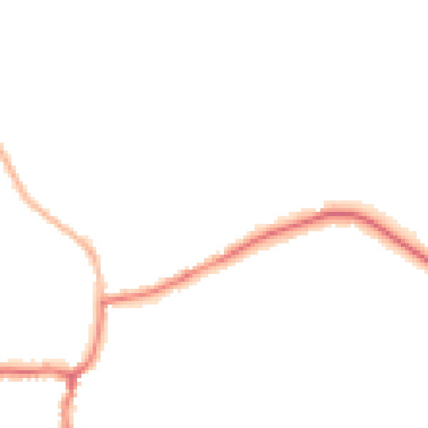 Night-time road noise heatmap for GU24 8PY