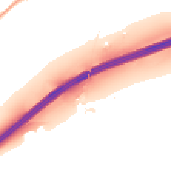 Night-time road noise heatmap for GU24 8TD
