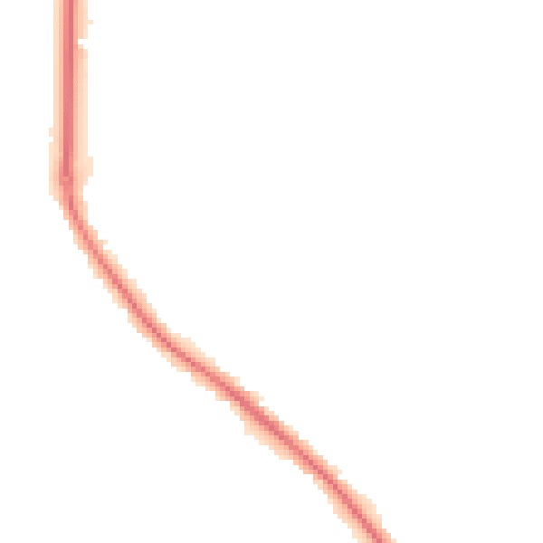 Night-time road noise heatmap for GU24 9DQ