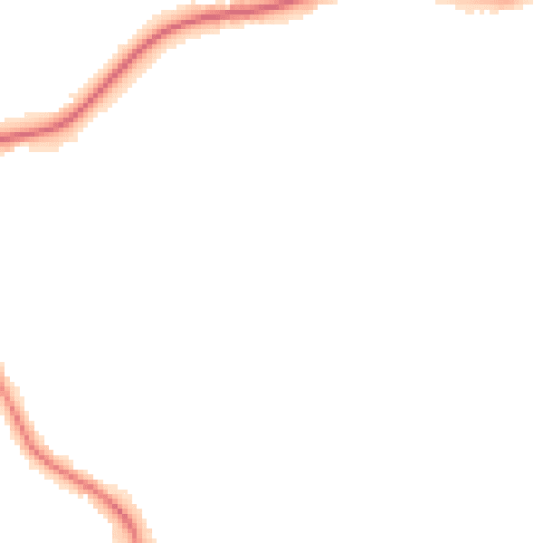 Night-time road noise heatmap for GU24 9FX