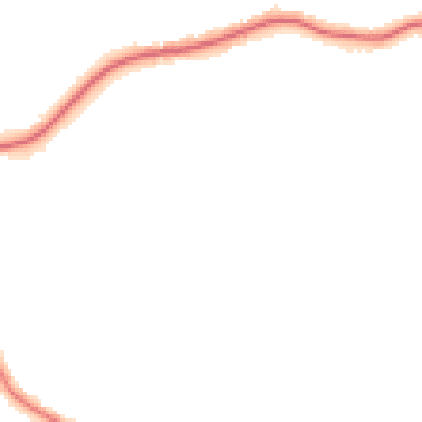 Night-time road noise heatmap for GU24 9FZ