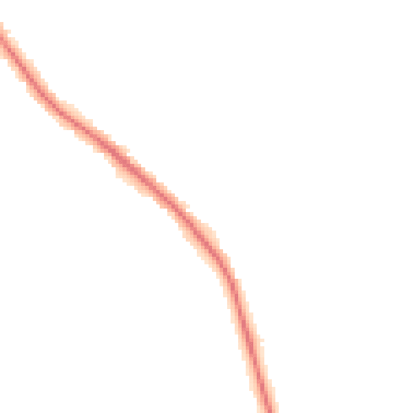 Night-time road noise heatmap for GU24 9GF