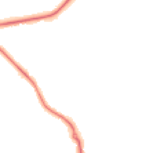 Night-time road noise heatmap for GU24 9JJ