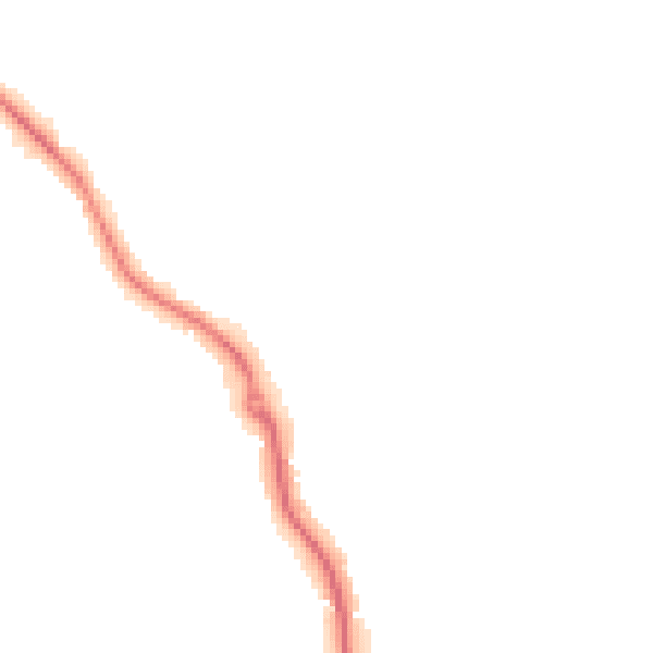 Night-time road noise heatmap for GU24 9LL