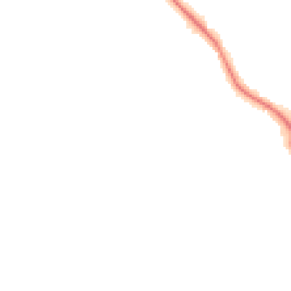 Night-time road noise heatmap for GU24 9PD