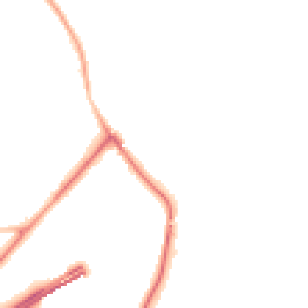 Night-time road noise heatmap for GU26 6AN