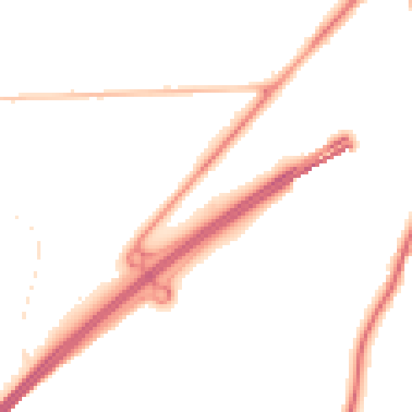 Night-time road noise heatmap for GU26 6BQ