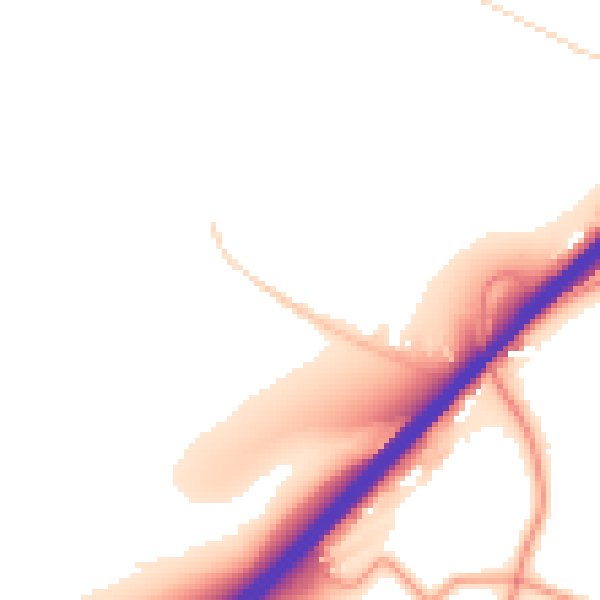 Daytime road noise heatmap for GU26 6DG