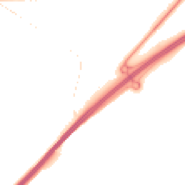 Night-time road noise heatmap for GU26 6FQ