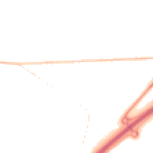Night-time road noise heatmap for GU26 6JS
