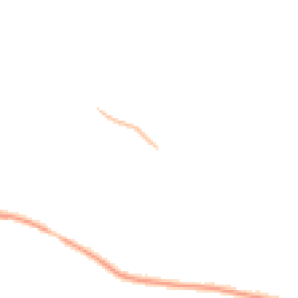 Night-time road noise heatmap for GU26 6PZ