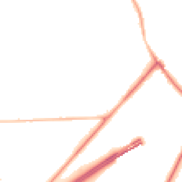 Night-time road noise heatmap for GU26 6UD