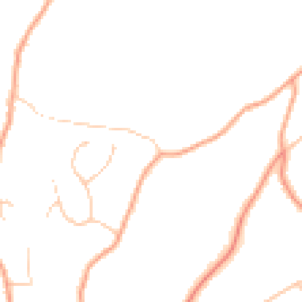 Daytime road noise heatmap for GU27 1AE