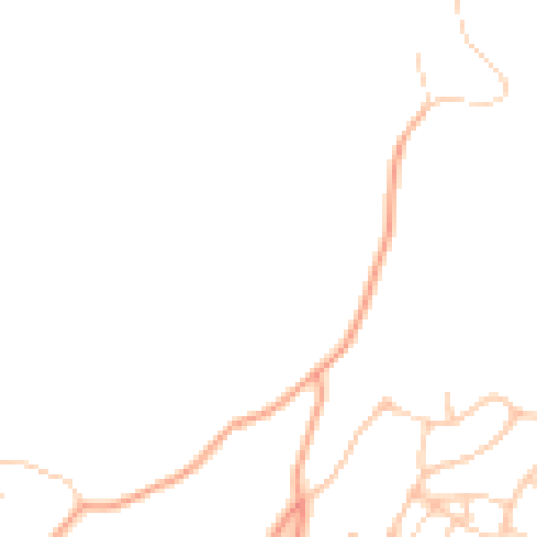 Daytime road noise heatmap for GU27 1AH