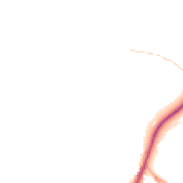 Daytime road noise heatmap for GU27 1AN