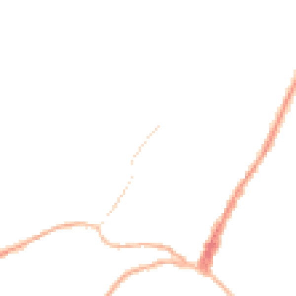 Night-time road noise heatmap for GU27 1BL