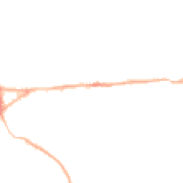 Night-time road noise heatmap for GU27 1DJ