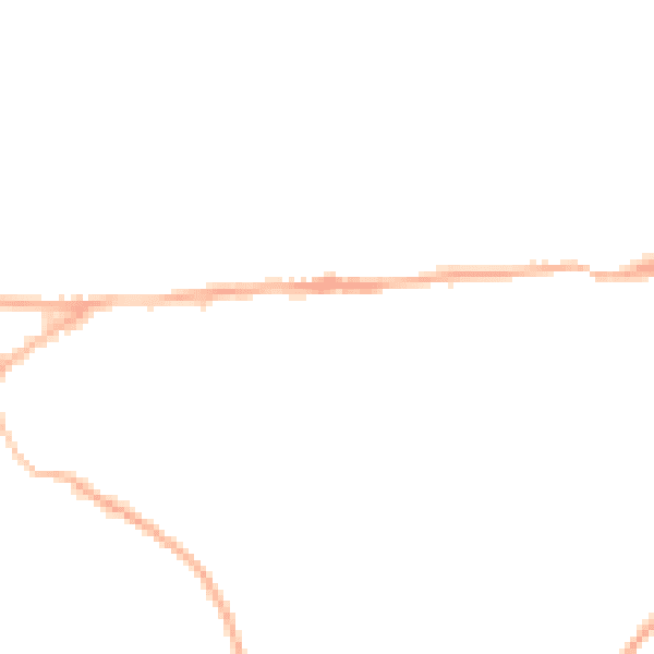 Night-time road noise heatmap for GU27 1DQ