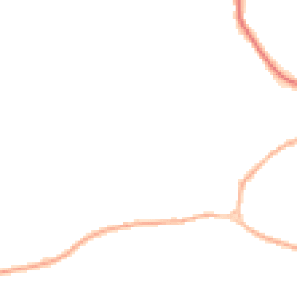 Night-time road noise heatmap for GU27 1PF