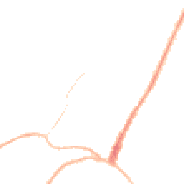 Night-time road noise heatmap for GU27 2AU