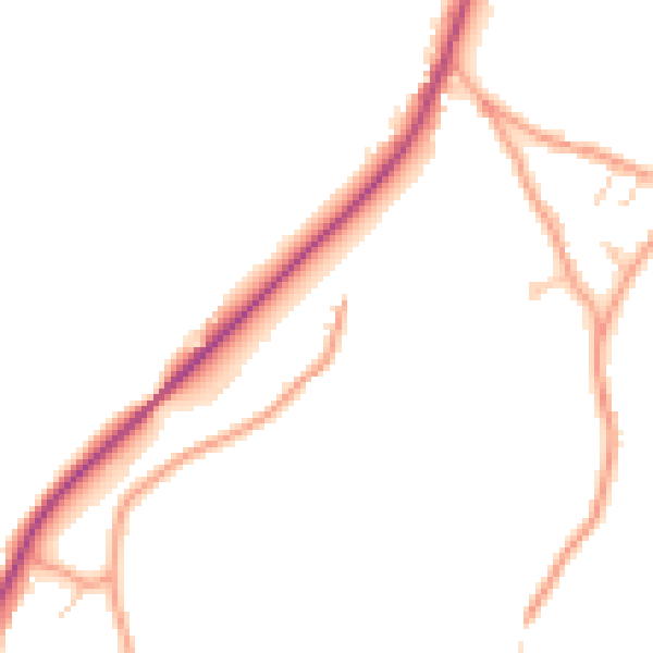Daytime road noise heatmap for GU27 2DG