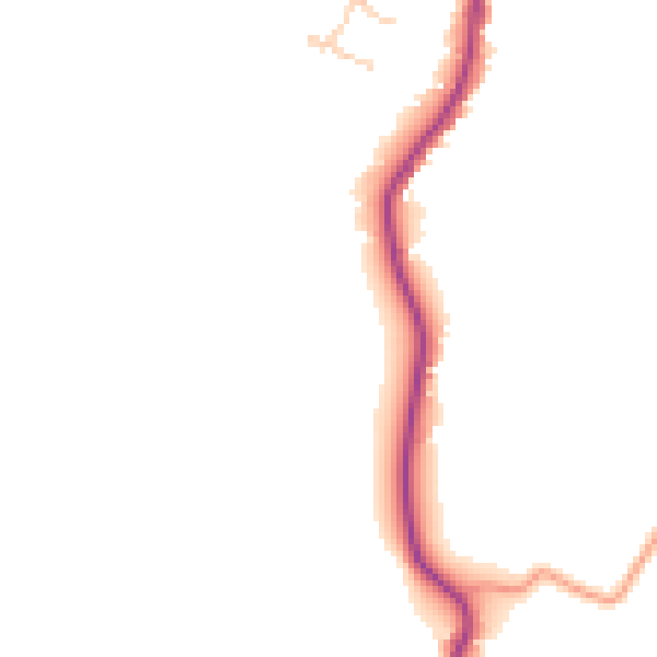 Daytime road noise heatmap for GU27 3EX
