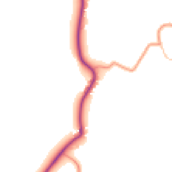 Daytime road noise heatmap for GU27 3EZ