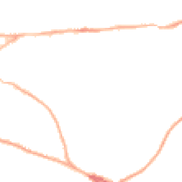 Night-time road noise heatmap for GU27 3FJ