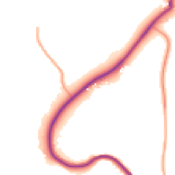 Daytime road noise heatmap for GU27 3HB
