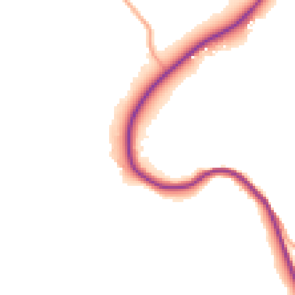 Daytime road noise heatmap for GU27 3HG