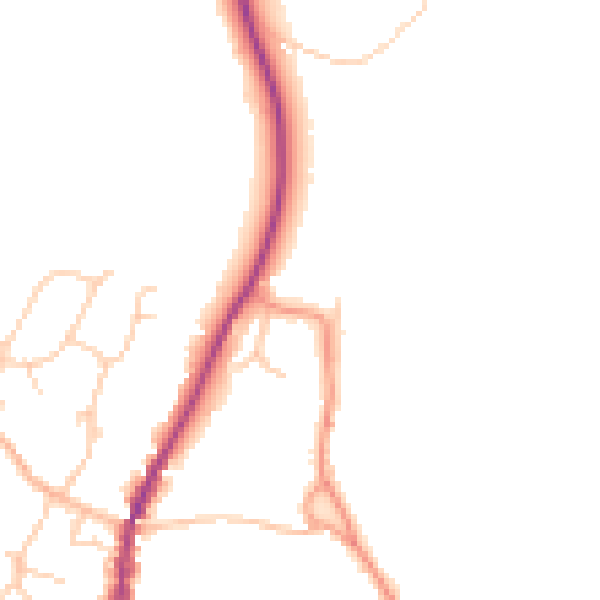 Daytime road noise heatmap for GU27 3HR