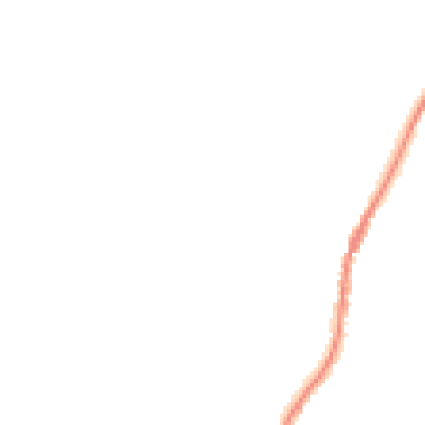 Night-time road noise heatmap for GU27 3JW