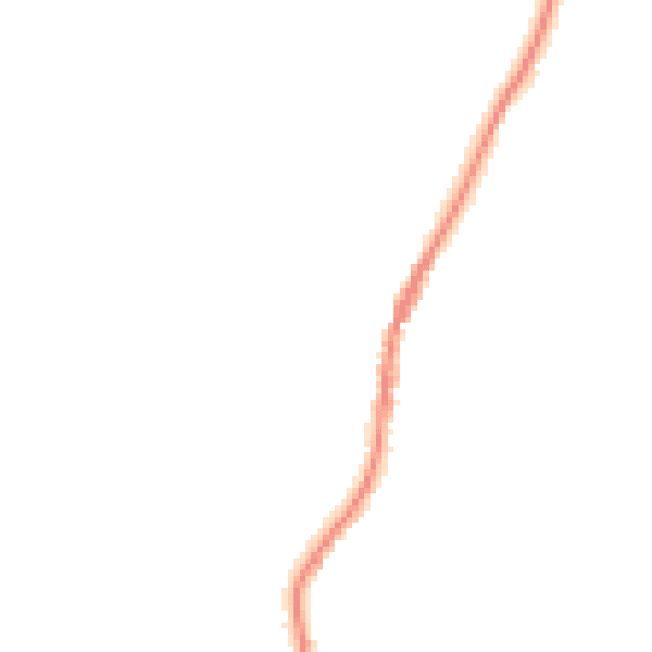 Night-time road noise heatmap for GU27 3JX
