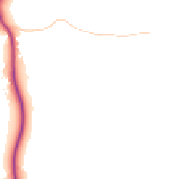 Daytime road noise heatmap for GU27 3LA