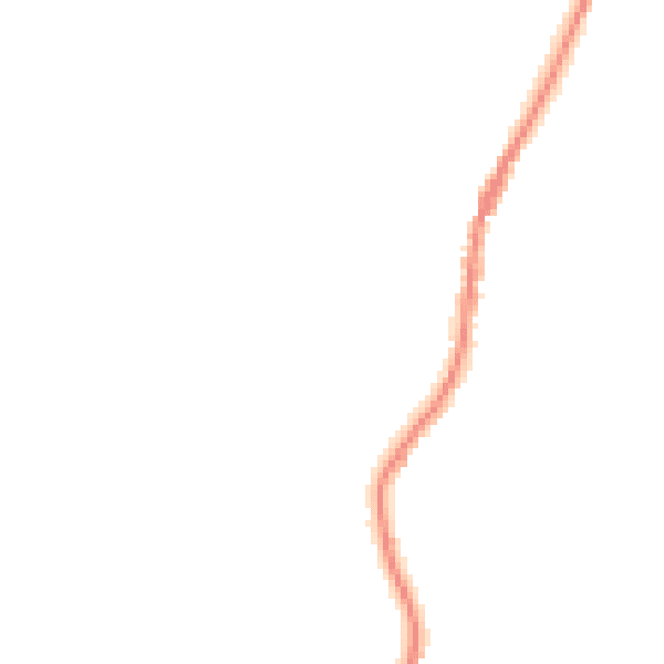 Night-time road noise heatmap for GU27 3LD