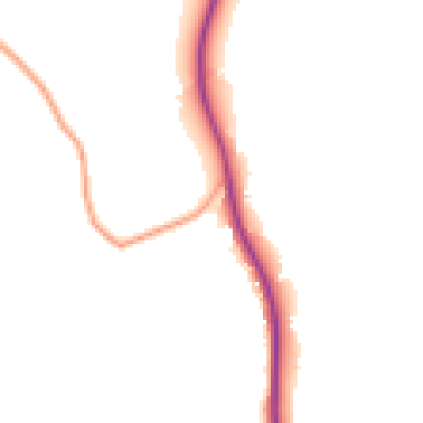 Daytime road noise heatmap for GU27 3LH