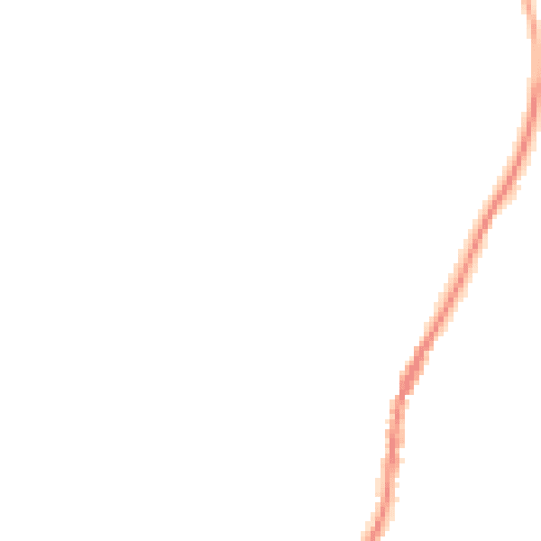 Night-time road noise heatmap for GU27 3NU