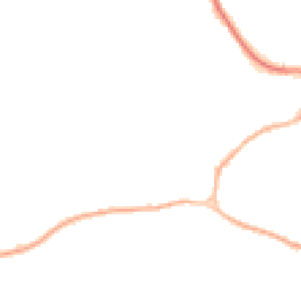 Night-time road noise heatmap for GU27 3RA