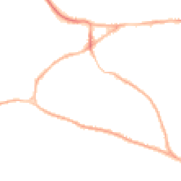 Night-time road noise heatmap for GU27 3RR