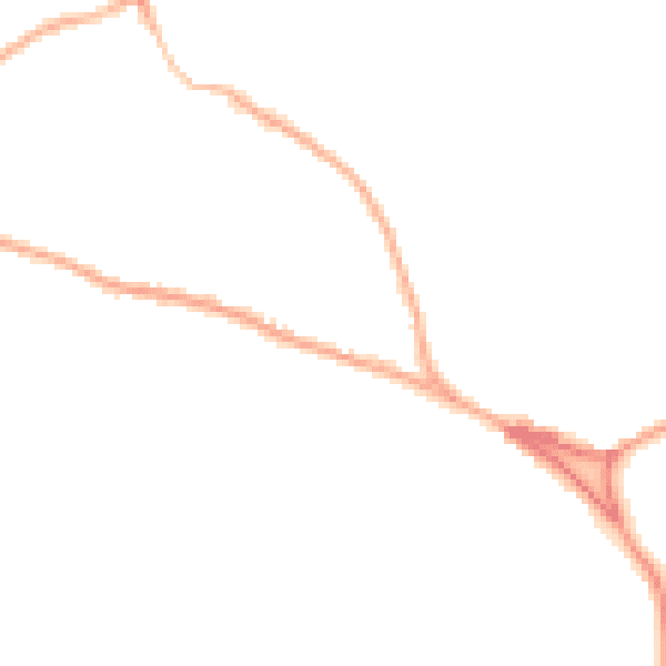 Night-time road noise heatmap for GU27 3SR