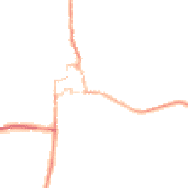 Night-time road noise heatmap for GU28 0BQ