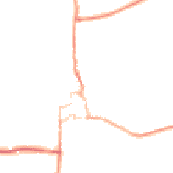 Night-time road noise heatmap for GU28 0DB