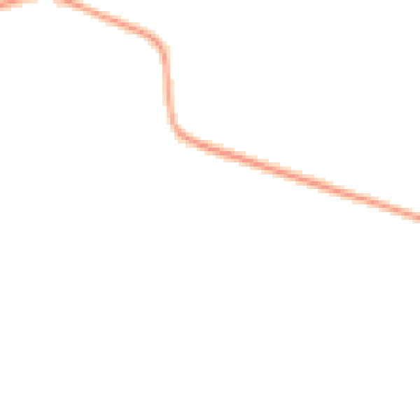Night-time road noise heatmap for GU28 0HL