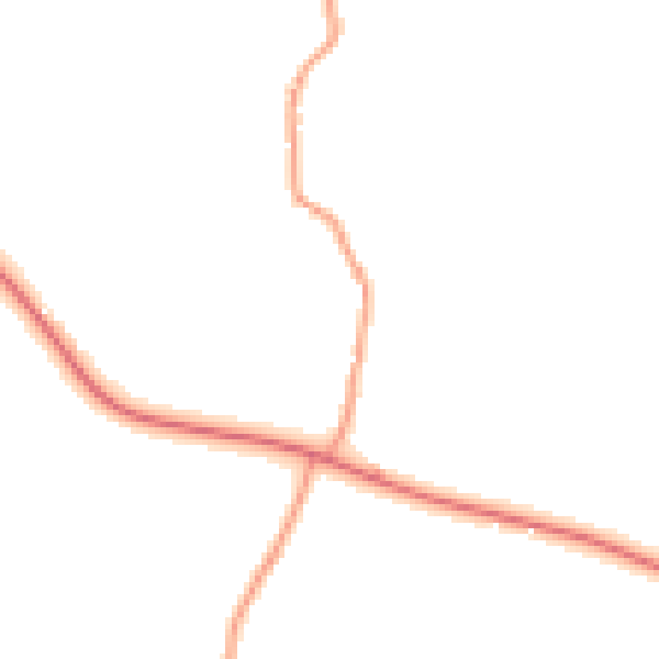Daytime road noise heatmap for GU28 0HP