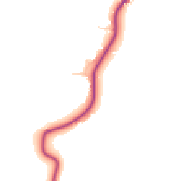 Daytime road noise heatmap for GU28 0LD