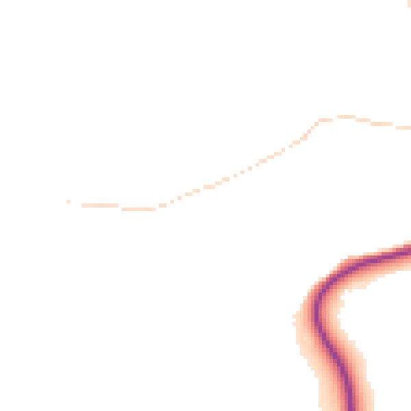 Daytime road noise heatmap for GU28 0NA
