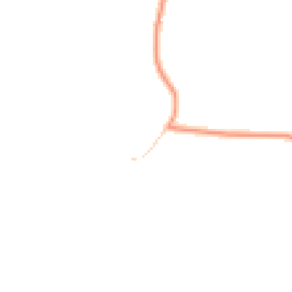 Daytime road noise heatmap for GU28 0NY