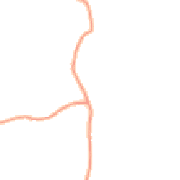 Daytime road noise heatmap for GU28 0PL