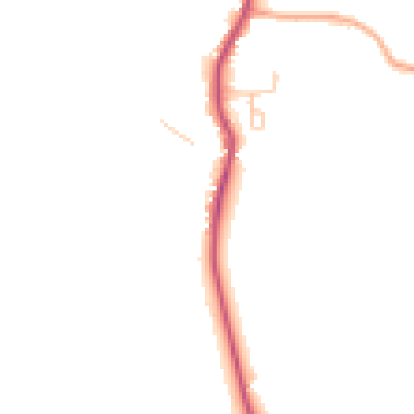Daytime road noise heatmap for GU28 9HJ