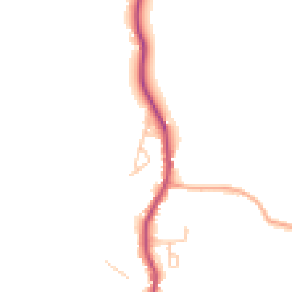 Daytime road noise heatmap for GU28 9HY